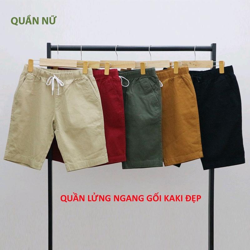 QUẦN LỬNG LƯNG THUN NGANG GỐI KAKI NỮ ĐẸP - QUẦN NGỐ NỮ NGANG GỐI KAKI GIÁ TỐT