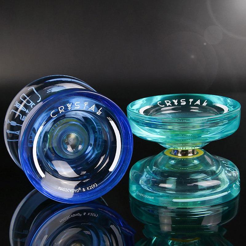 Magic Yoyo K2 Responsive Yoyos For Kids Transparent Looping Play Beginner Yoyo With Narrow Bearing Steel Axle ABS Body 7