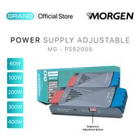 Gambar Morgen Power Supply Adjustable Grand Series MG-PS52005 - Adaptor Trafo Lampu LED 12V / 24V Fitur Slow Start & Brightness Adjustment 60W-400W - 60 WATT (12V) dari Morgen Official Store Kota Administrasi Jakarta Pusat 1 Tokopedia