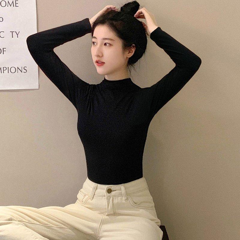 Product Introduction of Set Áo giữ nhiệt Nữ MIKASA cổ cao 3 phân , Áo dài tay lót nỉ mẫu mới năm 2024 Women Top 1