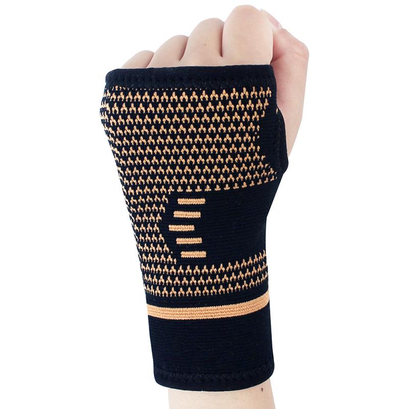 Product Introduction of 1pc Copper Compression Gloves Sports Wrist Guard  Gloves Elastic Palm Brace Sleeve Fitness Wrist Support Wristband 32