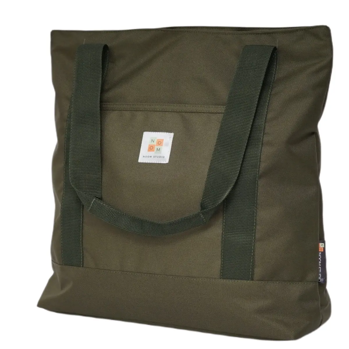 Noom Studio Brussel Tote Bag Sleting Unisex Pria Wanita Army Green