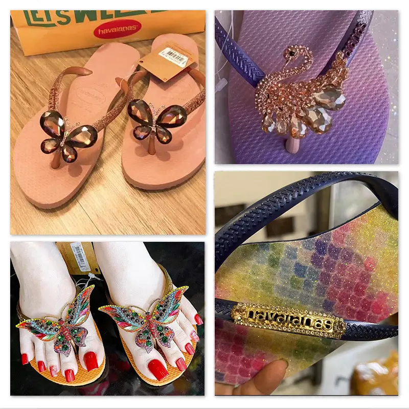 2025 Fashion New Butterfly Women's Shoe Buckle Alloy Rhinestone Brooch Shoe Decoration