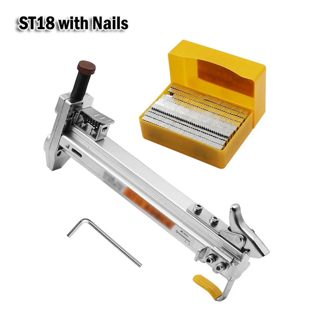 Penekan Manual, Alat Penebuk Lurus Separa Automatik, Untuk Paku, Sesuai untuk Lantai dan Simen, ST18 Box Steel