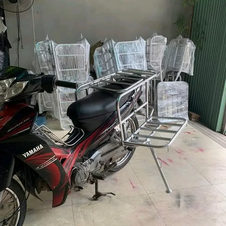 baga chở hàng 2 cánh đa năng, Giá chở hàng 2 cánh dành cho xe máy có lắp mở cốp xe và bình xăng, tuýp D21. chịu tải trọng cao, baga chở hàng cồng kềnh Phụ Kiện xe máy 4