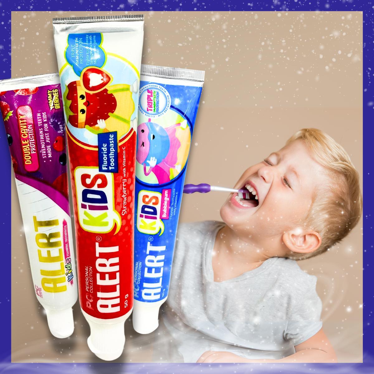 Alert Kids Toothpaste Optimum Anticavity Fluoride Intense Fresh ...