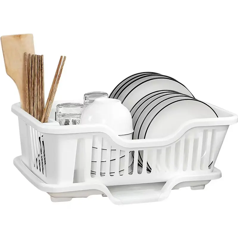 Rak Pinggan Pengering Rak Penyimpanan Pinggan Rak Penyimpanan Sinki Pinggan Makan Isi Rumah dan Dapur dengan Kotak Penyimpanan Penapis Air kitchen counter shelf Rak pengering pinggan dapur Rak Pinggan Rak Penyimpanan Dapur dengan dulang