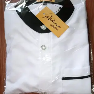 stelan baju kemko hitam putih/jasco anak laki-laki /seragam  paud TK Madrasah 3_11 tahun Hitam Putih Celana Muslim Panjang Koko Katun