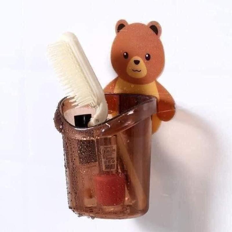 Sét 3 chiếc cốc gấu đựnġ bàn chải Đựng Bàn Chải Nhà Tắm 1