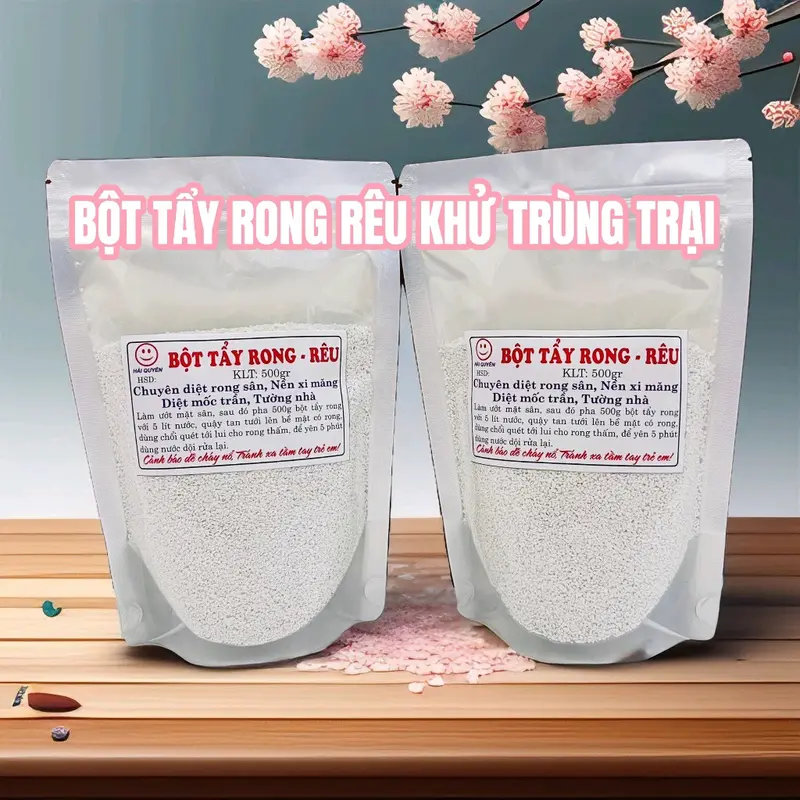 Bột Tẩy Rong Rêu Loại 1kg Khử Trùng Chuồng Trại Nền Sân Xi Măng Vĩa Hè Hồ Bơi Làm Sạch - Sản phẩm làm sạch chuyên nghiệp chai tẩy  rửa nước  tẩy nước  tẩy nước  tẩy taylong  giat bột  tẩy nước tẩy  hằng du mục bkc  diệt bột tẩy vết xước gạch men bột  tẩy 0