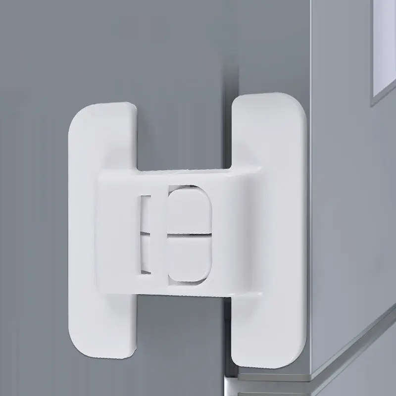 Khóa tủ lạnh cho bảo vệ an ninh trẻ em, 2 cái, Khóa an toàn cho cửa tủ Đồ Nội Thất gia đình, Khóa tủ khóa bình nước chống mở 4
