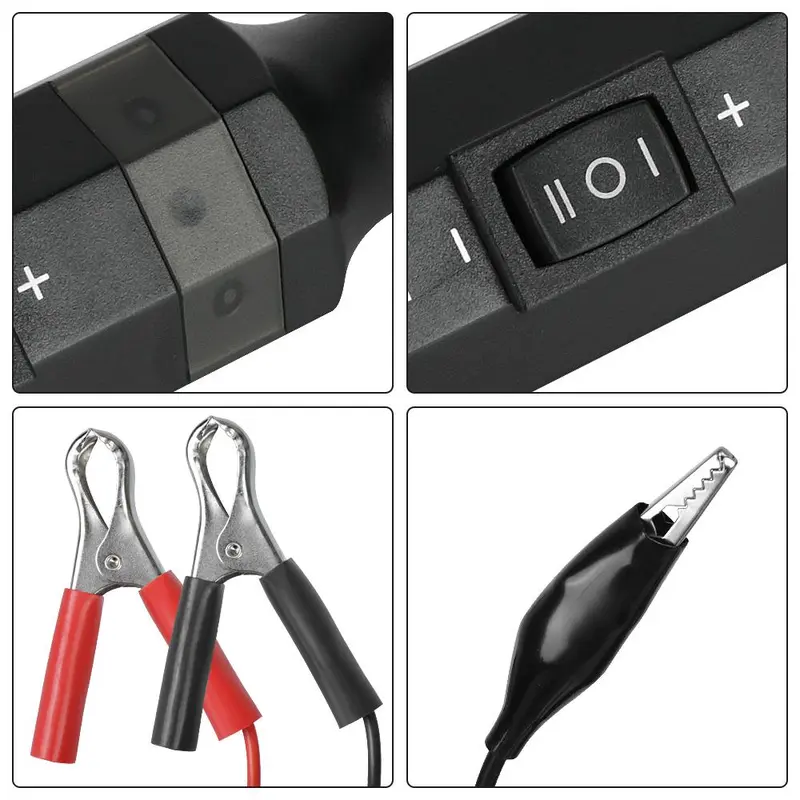 Car Circuit Tester, 6-24V Electrical System Diagnostic Tool, Voltage Test Car Circuit Tester for Car Trailer RV Motorcycle Truck 4