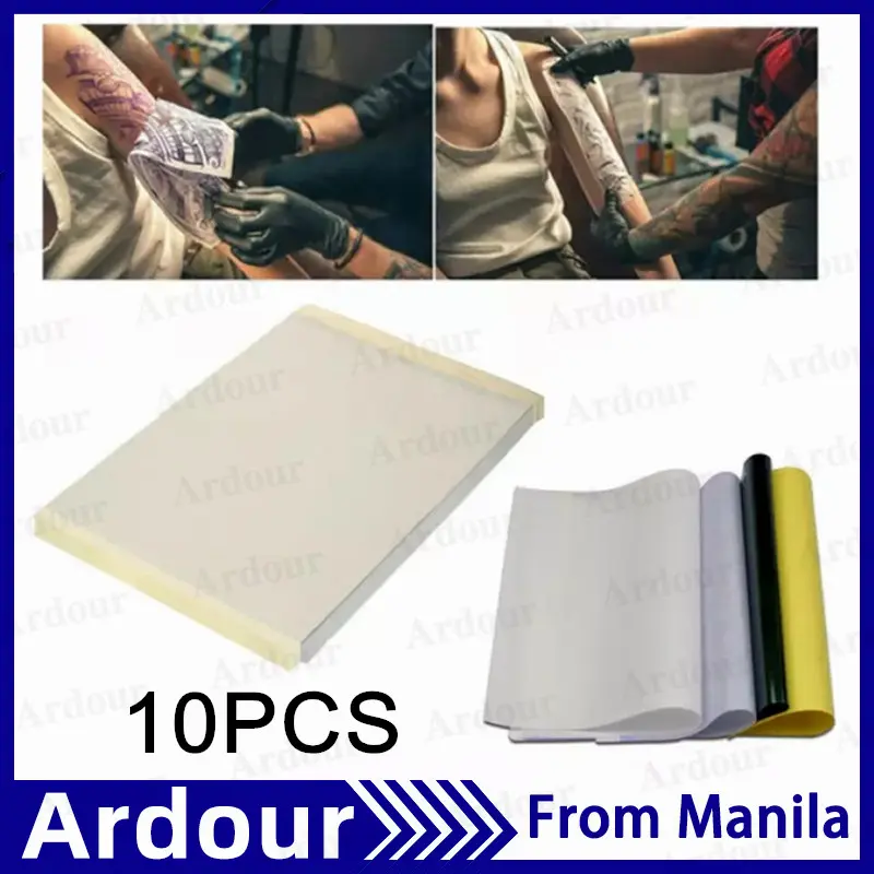 Giấy chuyển hình xăm, Ardour, 10 cái, Giấy Stencil truyền Carbon nhiệt, [Thanh Toán Khi Nhận Hàng & 10 cái] ws014