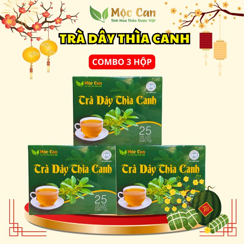 Mua combo 03 Hộp Trà Thìa Canh Mộc Can - 75 túi lọc Nước Trà Tea siêu tiết kiệm Chè