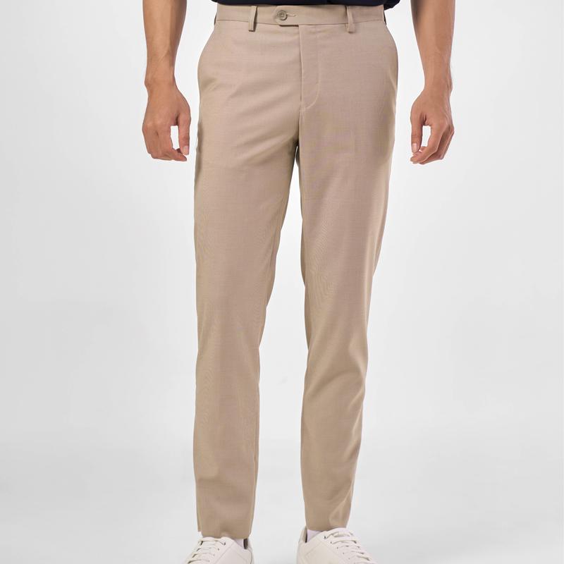 Quần tây Quần dài  OWEN  - QCAT231272 , chất liệu 27% Rayon, 70% Polyester, 3% Spandex, kiểu dáng Carrot Fit Nam Menswear Pants