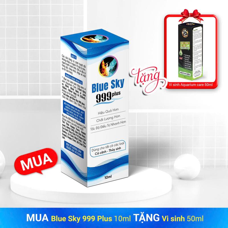 [Mua 1 Tặng 1] Blue SKy 999 Plus 10ml, 50ml, 100ml - Vi Sinh Làm Trong Nước Hồ Cá Aquarium Care 0