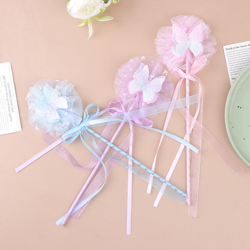 Product Introduction of [zfe]Cute Butterfly Magic Stick Fairy Wand Princess Cosplay Props Wand For Girls Birthday Halloween Party Supplies 9