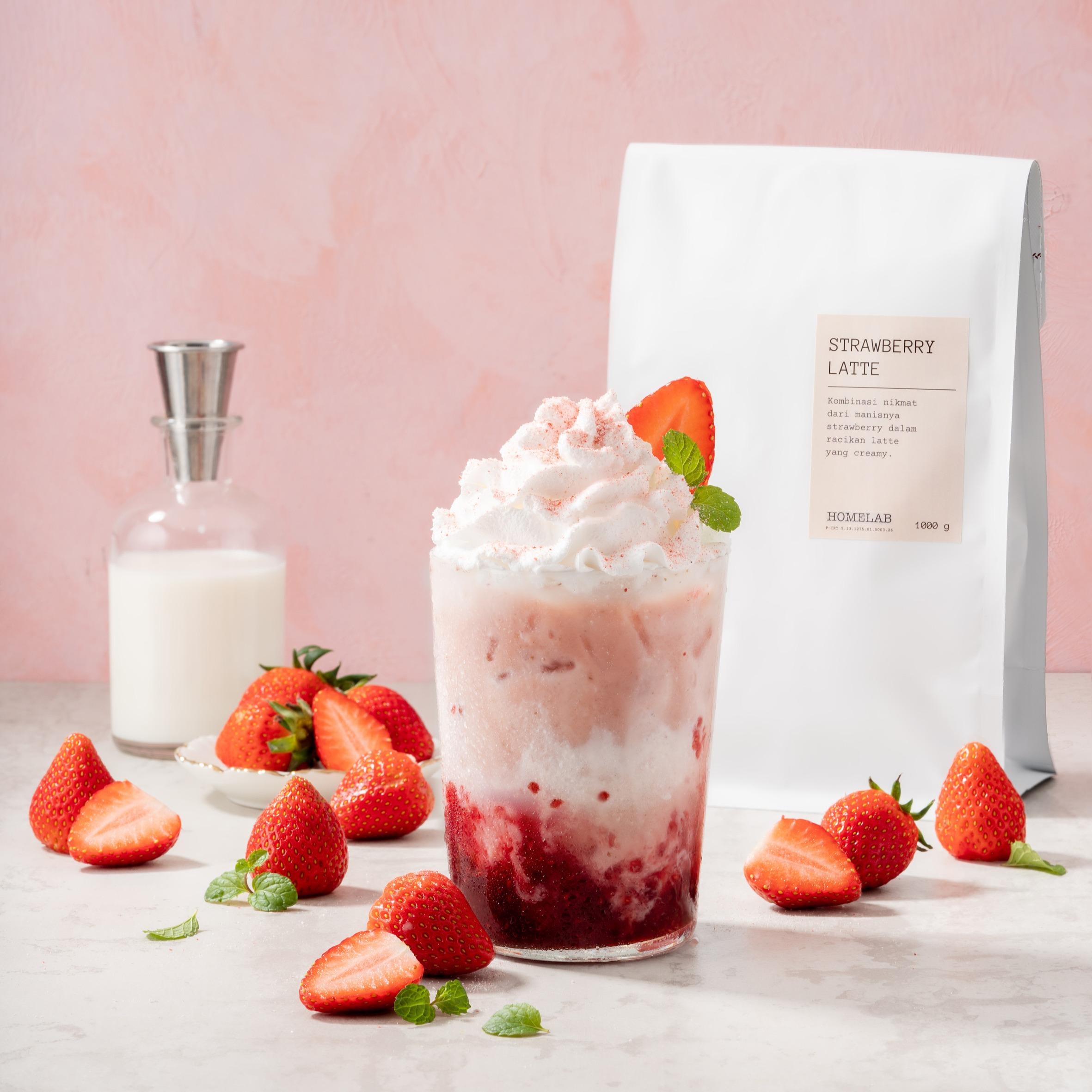 Bubuk Minuman STRAWBERRY LATTE - Premium Dr..... 8