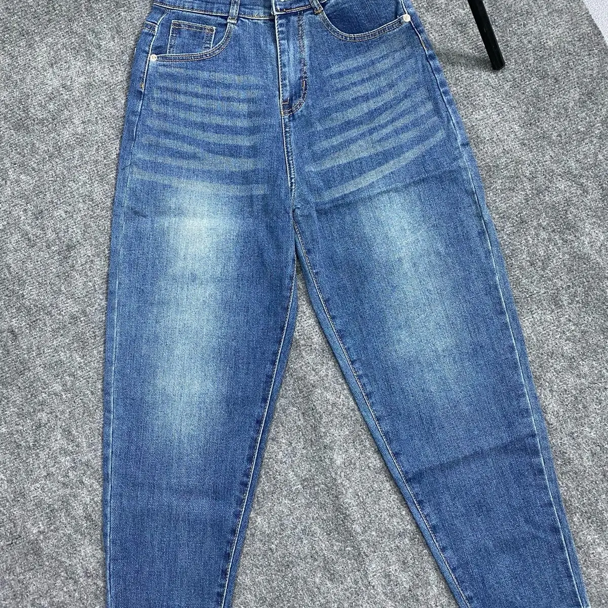 Quần baggy co giản chất vải sớ chéo lưng cao from che khuyết điểm cho nàng nấm Jean Voi thông thường đề xuất của m (95/55