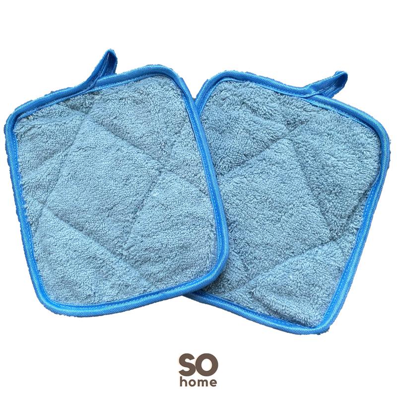 So Home sohome 1 Set 2 Pcs Cempal Anti Panas Oven Mitt 15 x 15 cm Jampel Pegangan Panci 3