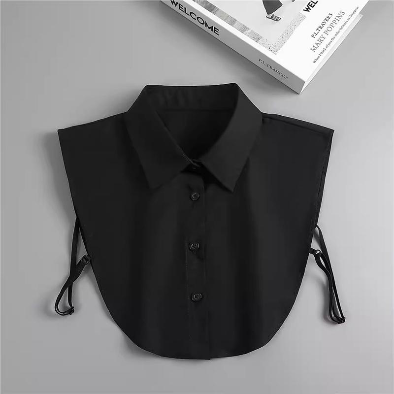 Product Introduction of Cổ Áo Giả Cho Áo Sơ Mi, Cổ Áo Có Thể Tháo Rời, Màu Trơn Cổ Áo Sơ Mi, Thích Hợp Cho Áo Cánh, Dành Cho Nam Và Nữ, Màu Đen Và Trắng, Phụ Kiện Áo Sơ Mi Quần Áo, DropShip 17