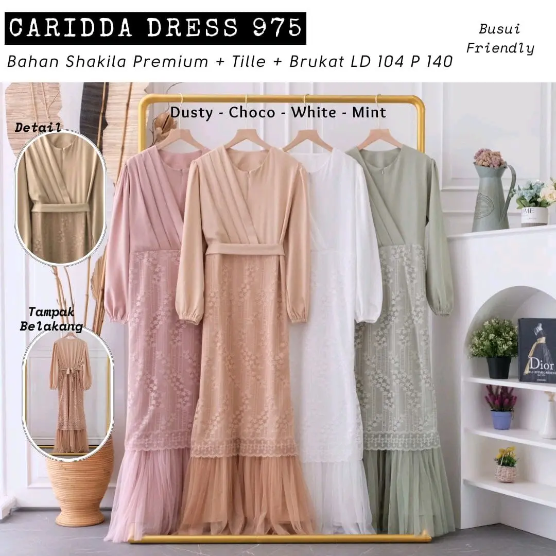 CARIDDA DRESS / DRESS KONDANGAN / DRESS SERAGAMAN / BRIDESMAID / BUSUI FRIENDLY