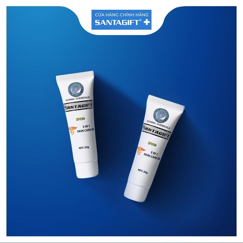 Gel giảm mụn và thâm Gamma SANTAGIFT thông thoáng lỗ chân lông 20g 2