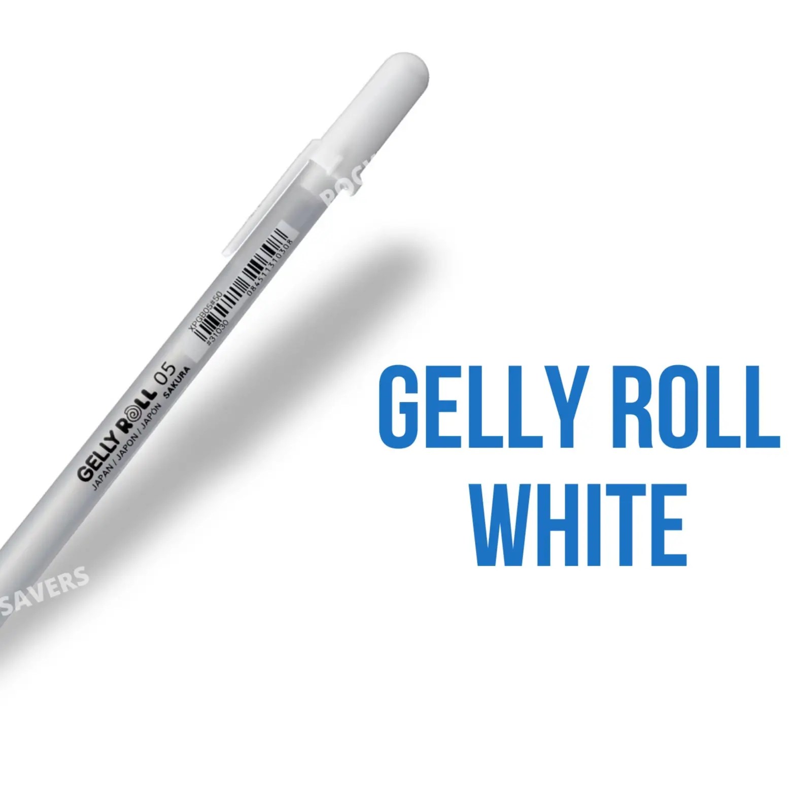 ORIGINAL SAKURA GELLY ROLL WHITE INK PEN (Bold, Fine, Waterproof, Sold Per Piece)