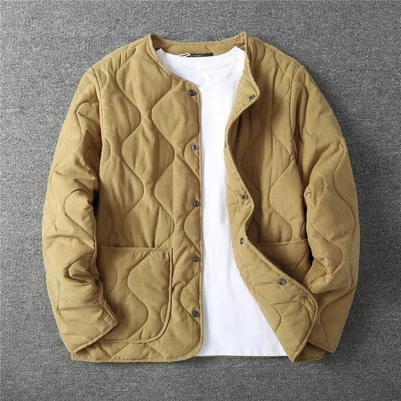 Áo Khoác Đệm Cotton Dày Cho Nam, Đa Năng, Phong Cách Retro, Hợp Thời Trang, Mùa Thu Và Mùa Đông, Mới， Menswear， Jacket 4