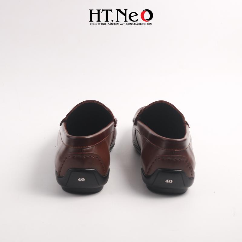 Giày lười nam HT-NEO da bò cao cấp kiểu dáng trẻ trung, sành điệu và rất cá tính GM181 Đồng Loafer 8