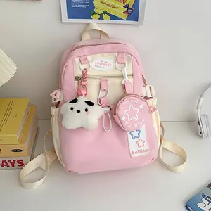 Tas Ransel Gaya Korea Sekolah Wanita Kapasitas Besar Backpack Lucu Travel