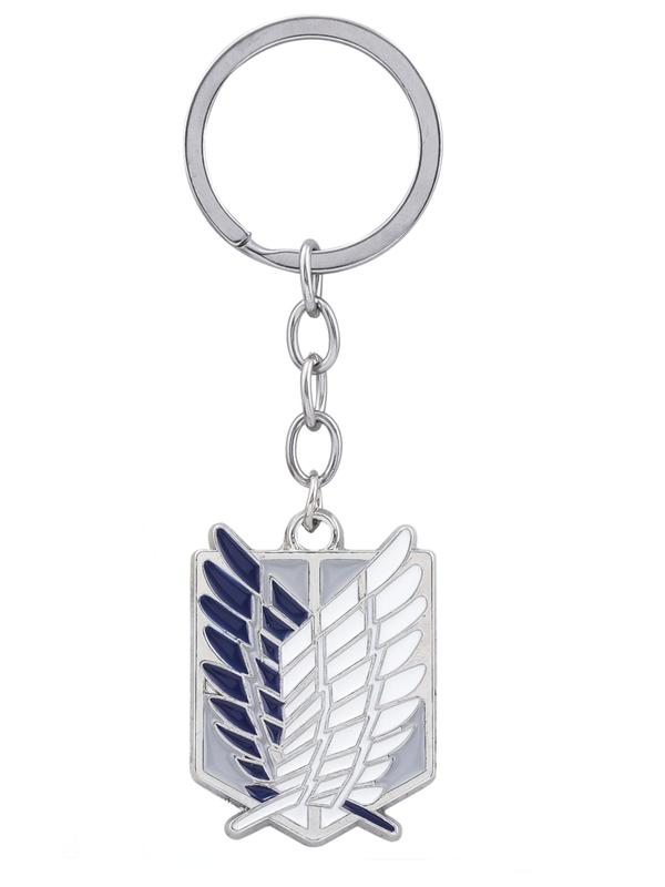 Anime Design Keychain, Metal Wing Design Keychain for Men & Women, Trendy All-match & Exquisite Keychain for Birthday Gift 4
