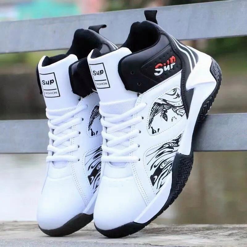 Product Introduction of 2024 New White Korean Shoes for Men on Sale Medium Cut Shoes Sneakers for Men Rubber Men Shoes 39-44 4
