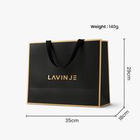 Gambar LAVIN JE Paperbag untuk Hadiah Black Paperbag for Gifts Gift Bag 1103 - Black dari LAVIN JE OFFICIAL STORE Kab. Tangerang 4 Tokopedia