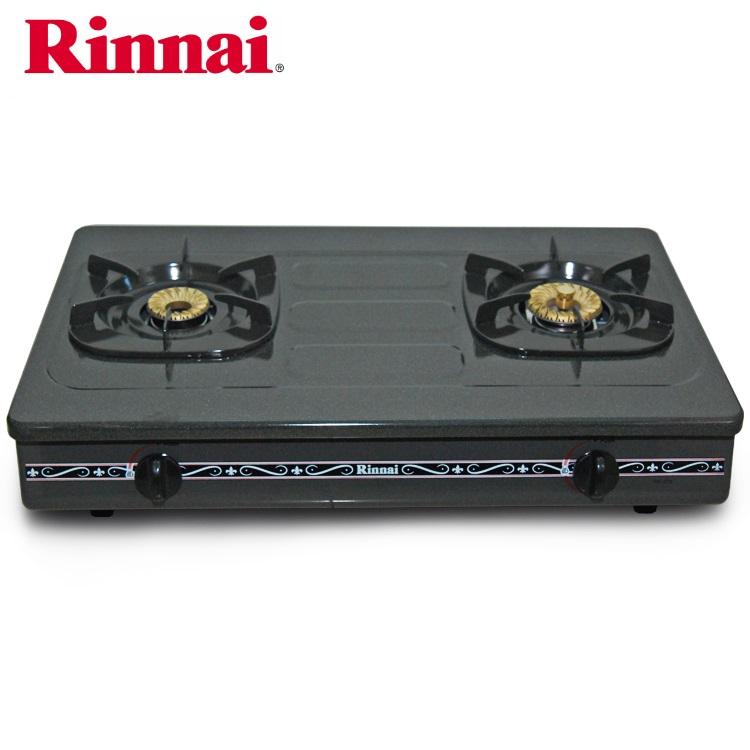 Bếp Gas Đôi 7 Tấc RINNAI RV-375GN - Chén Đồng Có Đầu Hâm Tiết Kiệm Gas - Bảo Hành Chính Hãng 2 Năm