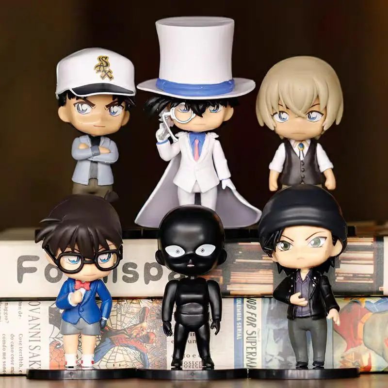 . comBO 6 EM] Set mô hình nhân vật anime Thám tử lừng danh conan kudo shinichi haibara hattori kid kaito akai shuichi 1