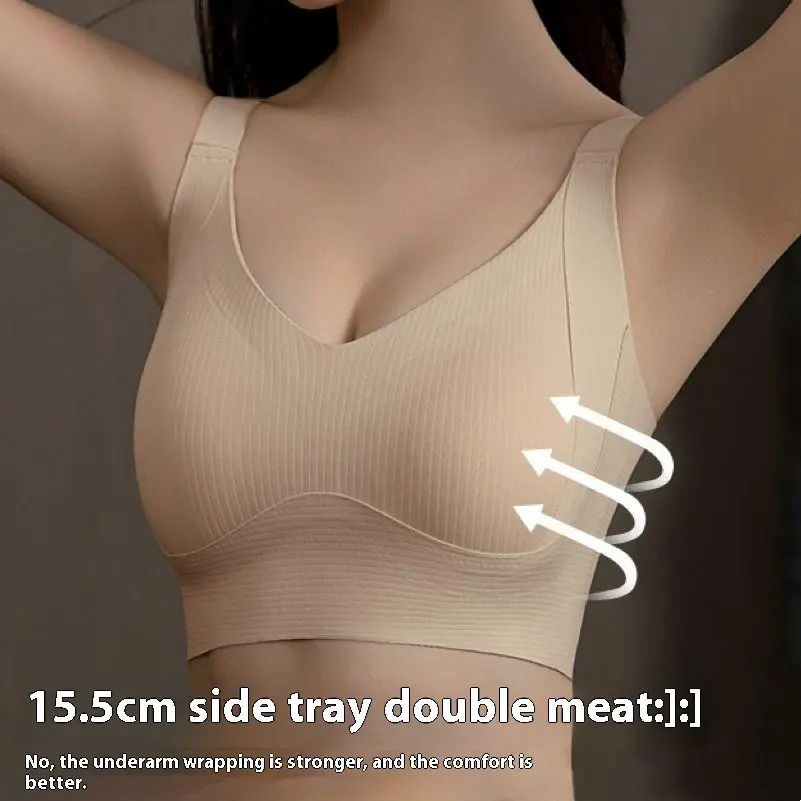 Seamless Lingerie for Women, Shaping Bra, Comfort, Bridal, Large Bust Minimizer, Lift & Support, Plus Size, Anti-Sagging, Strappy Bra for Women