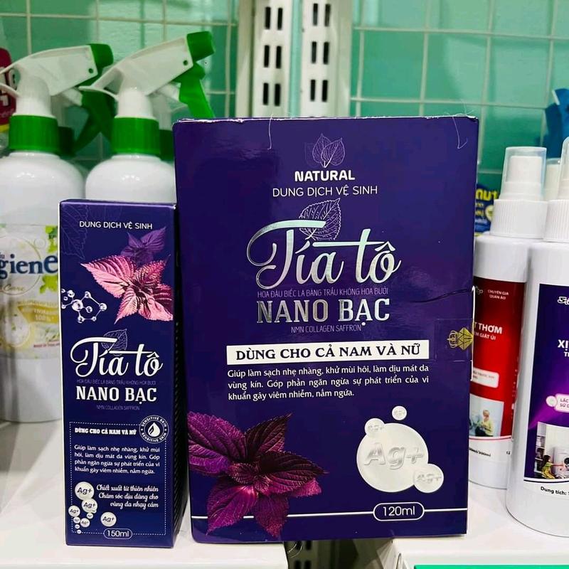 {Set 3 Món } 1 Set Dung Dịch Vệ Sinh Tím Bạc Tặng Nước Hoa + 1 Chai Tía Tô tròn + Kèm Nước Hoa Siêu Thơm