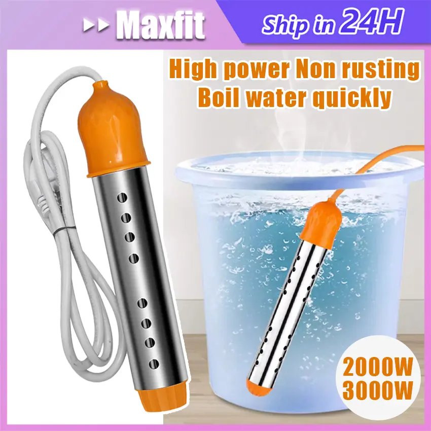 Pemanas Air Listrik 3000 Watt Water Heater Portable 220v ATN Indikator Lampu 2000w / 600w