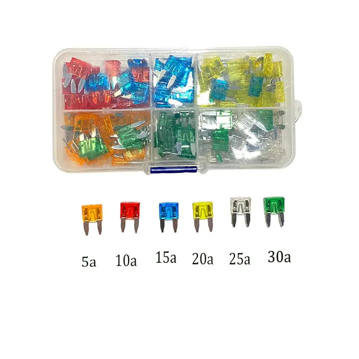 Bộ 120 Cầu Chì chân nhỏ Dự Phòng cho Xe Hơi, Xe Máy, Xe Tải 1