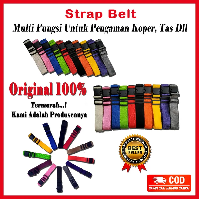 Strap Belt Sabuk Pengaman Multi Fungsi Sabuk Koper Tali Pengaman Tas 2