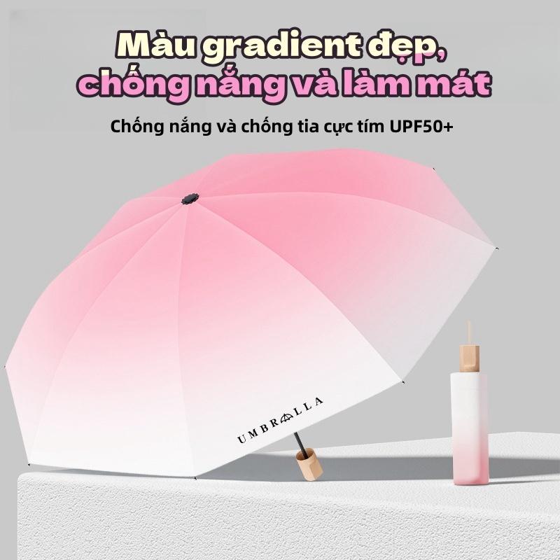 Ô Tự Động Nữ Mưa Hoặc Mưa Chống Nắng Chống Nắng Chống Tia Cực tím Mạnh Chống Gió 6