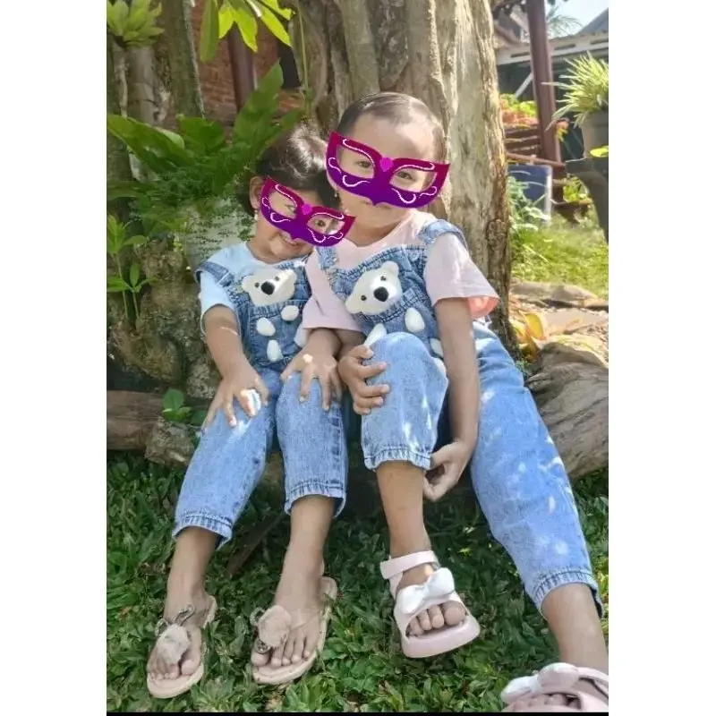 Setelan ANAK PEREMPUAN kaos gambar Kucing dan Temi KODOK anak cewek usia 1-7 tahun Nyaman Lembut Bunda 3