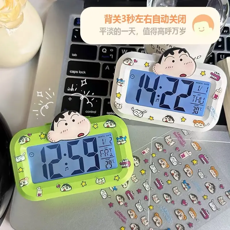 Đồng Hồ Báo Thức, Thiết Kế Hoạt Hình, Kaloer, Đồng Hồ Ban Đêm, Đồng Hồ Đếm Ngược, Dễ Thương, Đa Chức Năng, Đồng Hồ Để Bàn, Cầm Tay Thích Hợp Cho Học Sinh, Đồ Dùng Ký Túc Xá, Đồ Dùng Văn Phòng 1