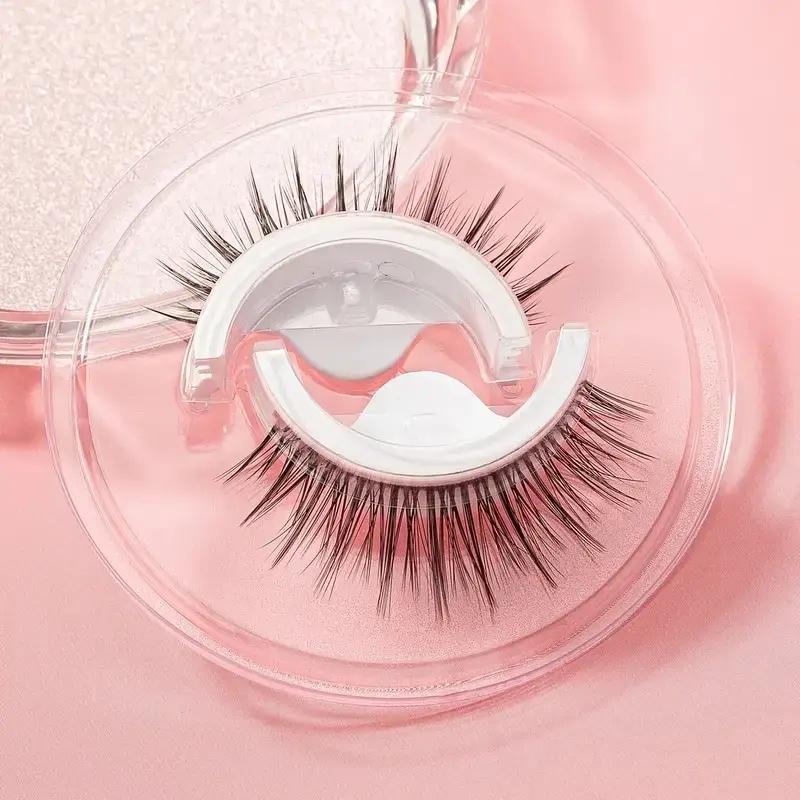 Product Introduction of DIY Reusable Self-adhesive Eyelashes, 1 Pair Natural Fluffy Waterproof Cluster Fake Lashes for Lashes Extensions, False Lashes for Women Eye Makeup Enhancement 11