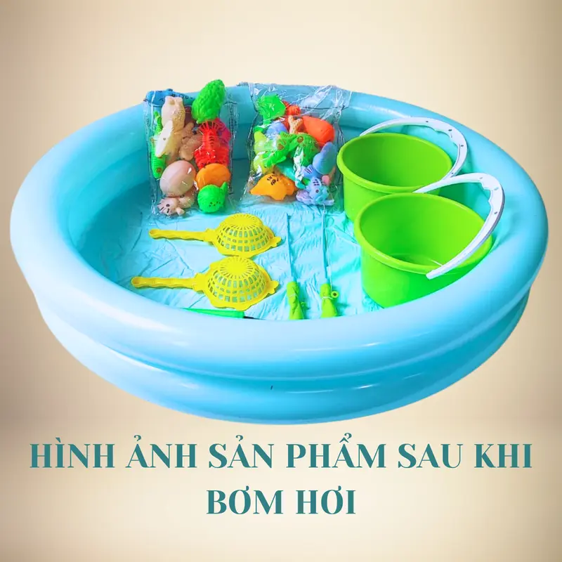 Đồ Chơi Phao Câu Cá Cho Bé Nam Châm 42 Chi Tiết Tặng Kèm Đồ Bơm Tay - Bộ Câu Cá Giải Trí Cho Bé 8