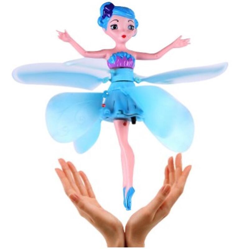 Induction Fairy Flying Toys ,Kids Mini RC Drone Princess Doll Toy Girl Creative Birthday Gift kobe  bryant  helicopter  toy 3