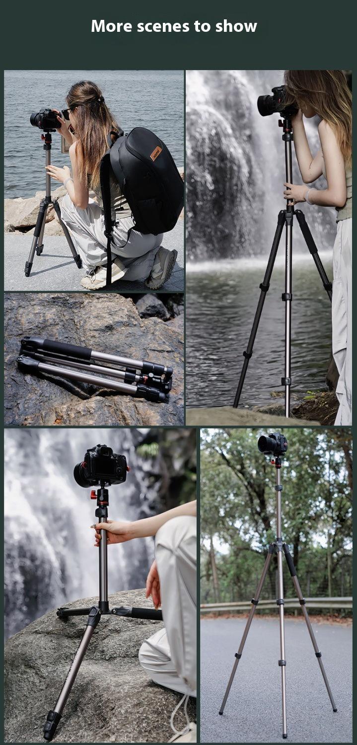 Product Introduction of SL OKSUPER camera tripod photography SLR tripod outdoor portable aluminum alloy hydraulic damping gimbal bracket 22