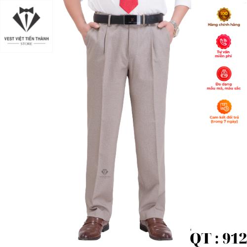 Quần âu nam trung niên chất liệu tuýt si bambo cao cấp nhập khẩu ấn độ vest việt tiến thành