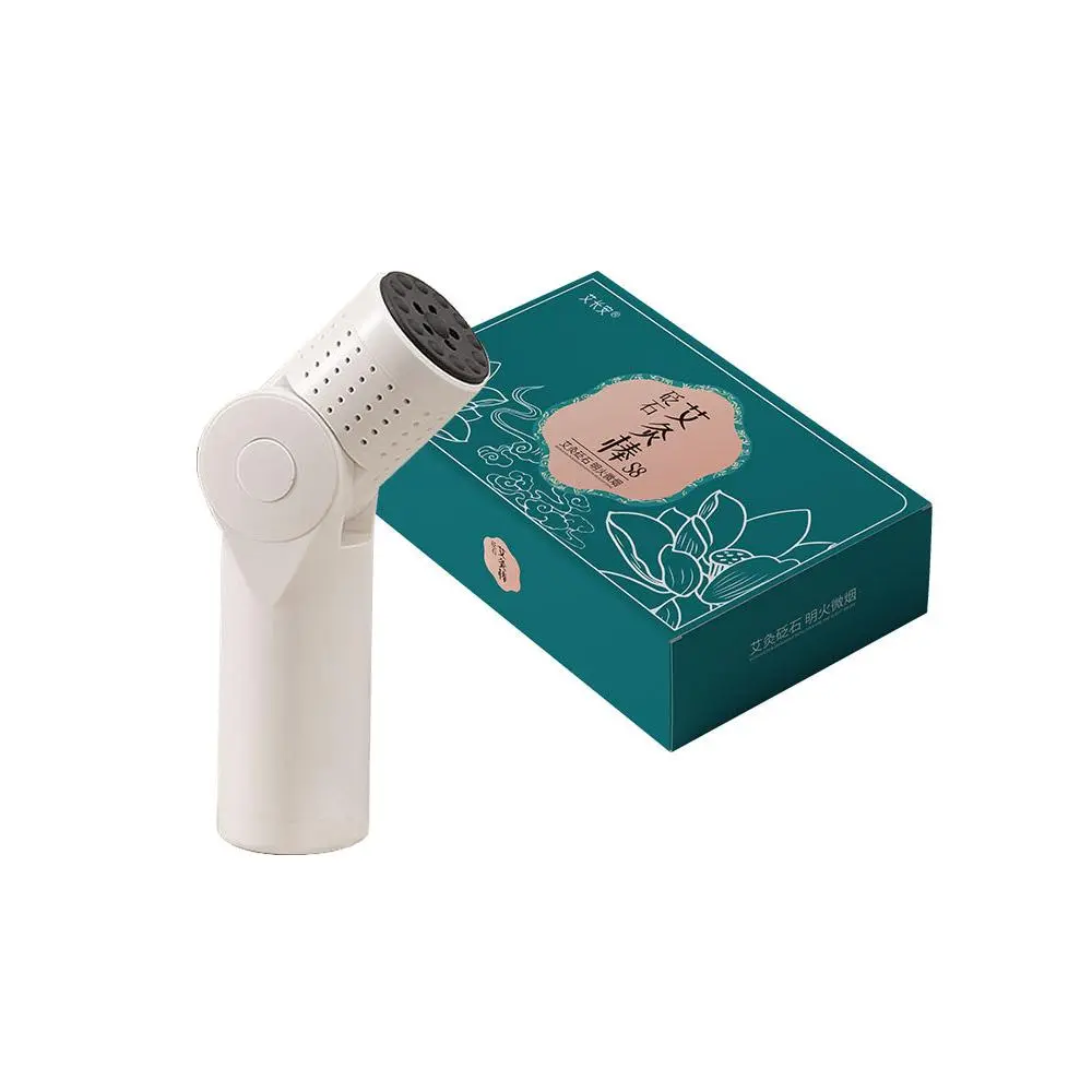 Stone Moxibustion Rods Hand-Held Moxibustion Physiotherapy Instrument Back Scratcher Massage Stone Moxibustion Jar Open Flame Moxa Stick Warm Moxibustion Box Comfort